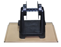 Porte-papier d'étiquette de rouleau en plastique externe de vente chaude pour le support de papier d'étiquette d'imprimante thermique de code à barres de bureau