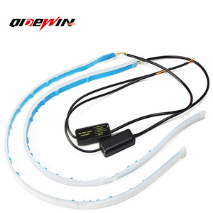 ไฟ LED แบบเส้น QIDEWIN ขนาด 30 ซม. 45 ซม. 60 ซม. ไฟวิ่งกลางวัน ไฟหน้ารถยนต์ ไฟแต่งคิ้วไฟหน้า ไฟเลี้ยวแบบเรียงลำดับ - Product Image 4