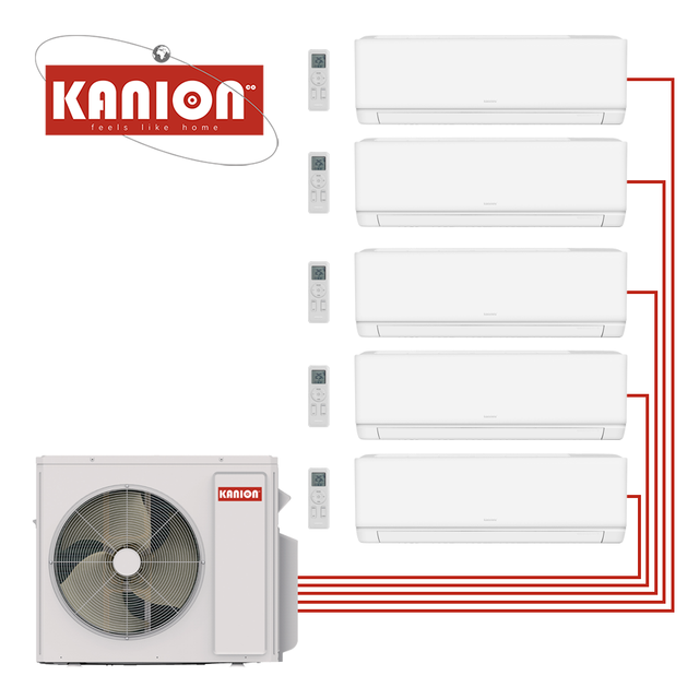 EU A++ AC Multi Zone DC Inverter Multi Zone Split air Conditioner Smart 9000BTU-42000BTU Room air Conditioner Wall Mounted