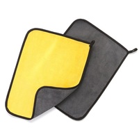 High-density Custom logo Double-sided 600gsm Microfiber Cleaning Cloths Car Washing Coral Fleece Towel
