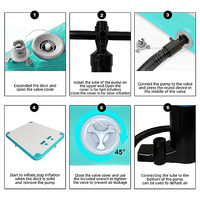 Usine point de chute dock gonflable dock plate-forme eau tapis flottant pour la mer