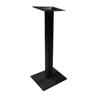 Base de table carrée en fonte, pied de table haut en métal pour bar, comptoir ou table à manger
