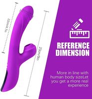 Aiersha 10 Arten Starker Vibrationsmodus USB Magnetisches Aufladen G-Punkt-Stimulator Klitoris-Sauger Rabbit Vibratoren
