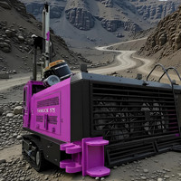 Foreuse rotative sur chenilles DTH pour le forage de roches en surface et le dynamitage minier, à fabrication flexible