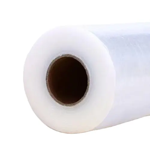 Rollo Jumbo de película adhesiva PE 8mic-17mic 1000m-3000m Suministro directo de fábrica Saran Wrap Food Plastic Wrap Personalización