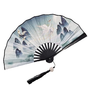 Éventails pliants promotionnels personnalisés avec logo, style Kung Fu, 27 cm (10 pouces), grands éventails à claquer pour la danse, les fêtes et les festivals - Product Image 6