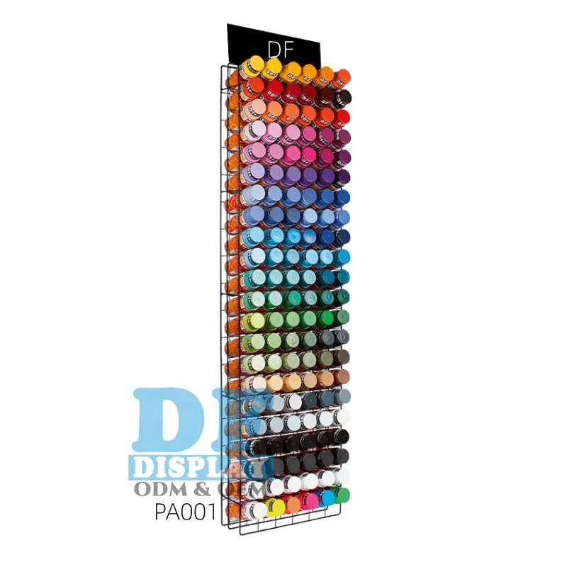 PA001 Customized Metal Floor spray paint Display Rack cans holder Aerosol Can Display Stand aerosol spray paint display