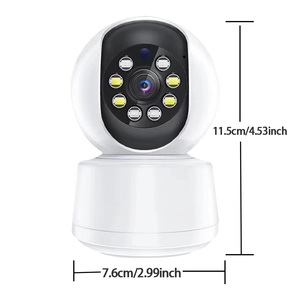 Kamera jaringan rumah pintar IP nirkabel Mini 3MP Harga laris dengan sistem pemantauan CCTV sirene bawaan - Product Image 6