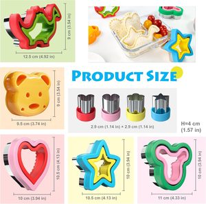 Coupe-sandwich et scelleur, appareil à sandwichs, appareil à décroûter les sandwichs, appareil à crêpes, emporte-pièces DIY, moule <span class=keywords><strong>de</strong></span> pressage - Product Image 5