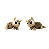 Vashine 3D impreso colorido creatividad armadillo juguetes PLA colorido 3D figura de acción conjunto movimiento juguete decoración para niños