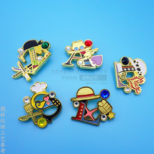 Custom Metal Bag <b>Label</b> Anime Character Cartoon 30mm Zinc Alloy For Bags - Product Image 4