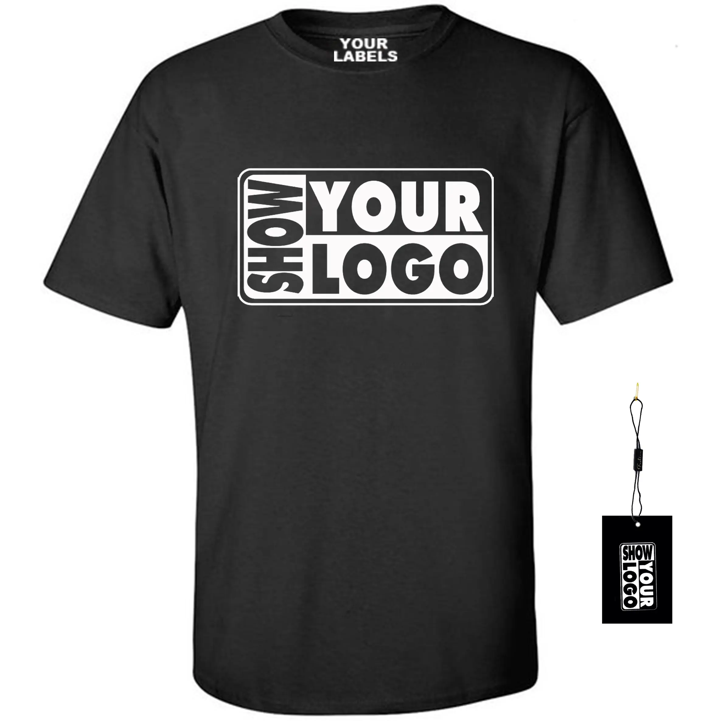 Custom printing unisex soft style high quality 100% cotton custom T-shirt for men with free inside label and hang tag