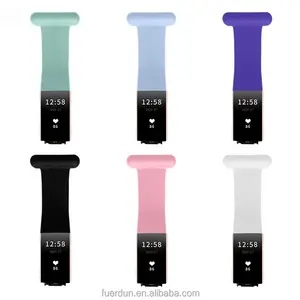 สมาร์ทแบนด์ซิลิโคนสำหรับ Fitbit Charge 3 4สายนาฬิกาสำรองสำหรับ Fitbit Charge 4สายพยาบาล
