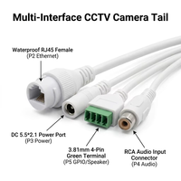 Caméra IP CCTV personnalisée, câble réseau multi-têtes RJ45 DC RCA, bloc terminal vert, assemblage de câbles de raccordement DFM, faible MOQ