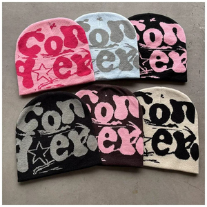 Bonnet d'hiver en polaire chaud et coloré, motif <span class=keywords><strong>camouflage</strong></span> personnalisé, haute qualité, populaire, pour la plage, vente en gros OEM - Product Image 6