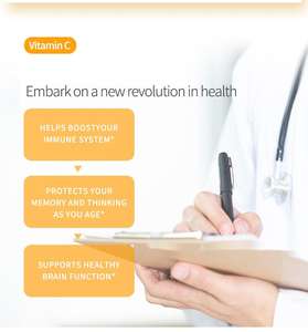 Harga terbaik Tablet Vitamin C Liposomal 1000 mg Ultra absorble asam penyerap untuk sistem dan kolagen - Product Image 5