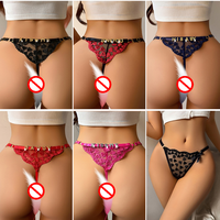 String personnalisé avec lettre, lingerie sexy en dentelle en forme de cœur pour femmes, nom en strass, string, cadeau de Saint-Valentin pour mariée