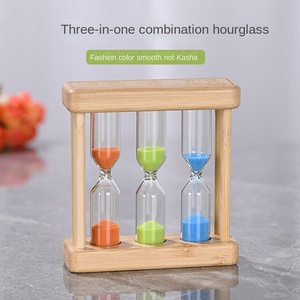 Sablier en bois fait à la main bon marché ornements pour la maison 1/3/5 <span class=keywords><strong>Minutes</strong></span> ensemble sablier créatif maison sablier pour enfants - Product Image 5