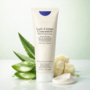 Crème hydratante naturelle à l'aloe vera et au beurre de karité, hydratation intense pour les peaux sèches et sensibles, crème hydratante pour le visage à la cire d'abeille - Product Image 1