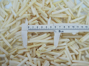 Tiras <span class=keywords><strong>de</strong></span> Bambú Congeladas IQF, Aprobadas para Halal, 4x4mm, Venta al Por Mayor con Empaque Personalizado - Product Image 2