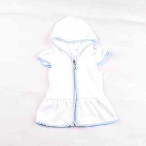 Copricostume da bagno per bambini in spugna bianca, copricostume da piscina monogrammato per bambine, camicia copricostume in spugna per neonati e bambini - Product Image 3