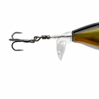 Leurre de pêche à surface flottante LUSHAZER avec hélice 80mm 90mm Whopper Plopper, appât dur pour achigan, brochet, perche, avec hameçon triple