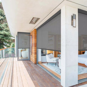 CE approuvé stores maille électrique terrasse toit soleil coupe-vent étanche zip écran <span class=keywords><strong>extérieur</strong></span> <span class=keywords><strong>extérieur</strong></span> fenêtre stores enrouleurs - Product Image 1