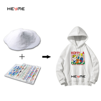 Heyme 500g 1kg Hot Melt DTF Poudre Adhésif Noir et Blanc pour DTF Shaking Machine Four et Poudre Shaker Matériaux D'impression