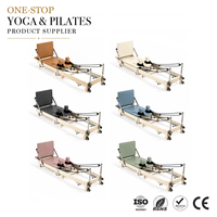 ZENJOY Reformer de Pilates pliable en bois d'érable, couleur personnalisable, équipement de Pilates pour petits espaces, usage domestique ou en studio