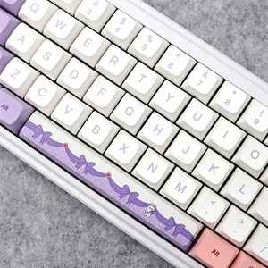 Hoa Oải Hương thỏ chủ đề Keycap PBT xda Keycaps cho DZ60/<span class=keywords><strong>RK61</strong></span>/64/gk61/68/75/84/98 Bàn Phím Cơ khí 7u chia Spacebar - Product Image 4