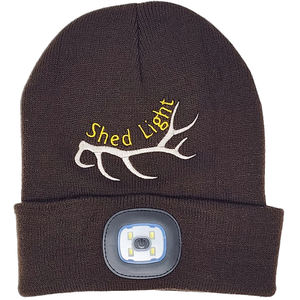 Gorro de punto con linterna de noche recargable por USB, gorro de invierno con luz <span class=keywords><strong>LED</strong></span>, gorro de invierno con 4 faros - Product Image 3