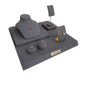 Ensemble de présentoirs à bijoux en métal gris pour armoires <span class=keywords><strong>fenêtre</strong></span> emballage élégant pour présentoirs en vitrine - Product Image 6