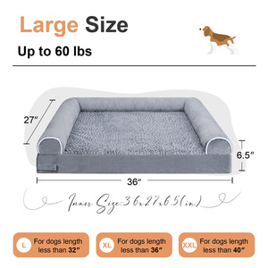 Großes Hunde bett Ortho pä dische wasch bare Memory Foam Couch Abnehmbare Abdeckung Hundes ofa Wasserdichtes Hunde bett - Product Image 6