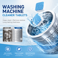Tablette nettoyante solide écologique à haute mousse pour machine à laver, puissant nettoyant ménager pour le linge
