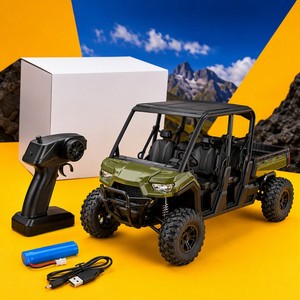 Voiture télécommandée tout-terrain RC Rock Crawler SUV 4x4 avec toit souple et roue de secours, homologuée EN71 CE - Product Image 6