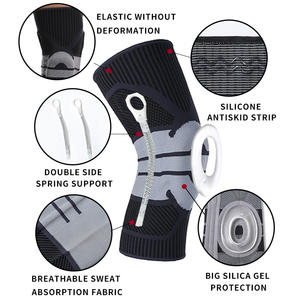 Rodillera protectora con estabilizadores laterales <span class=keywords><strong>para</strong></span> hombre y mujer, almohadillas de gel <span class=keywords><strong>para</strong></span> rótula, soporte máximo <span class=keywords><strong>para</strong></span> el dolor de rodilla y recuperación rápida - Product Image 3