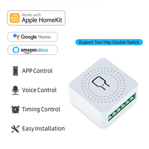Apple Homekit Siri Mini Switch Module <span class=keywords><strong>Relais</strong></span> 16A 1Gang Usage Intérieur Réseau Durable Personnalisable 240V 10A UK US EU - Product Image 3