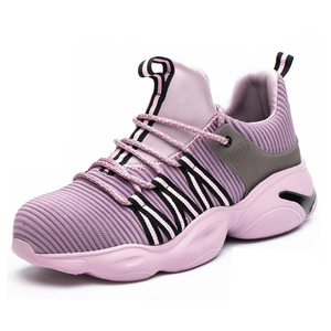 Chaussures <span class=keywords><strong>de</strong></span> <span class=keywords><strong>sécurité</strong></span> respirantes à prix avantageux pour <span class=keywords><strong>femme</strong></span>, avec embout en acier EN et semelle EVA, couleur rose, chaussures <span class=keywords><strong>de</strong></span> travail pour <span class=keywords><strong>femme</strong></span> - Product Image 4