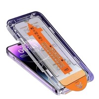 Protection d'écran en verre trempé Apple 17 Air, film anti-poussière pour iPhone 15, film anti-espion haute définition anti-lumière bleue pour iPhone 14