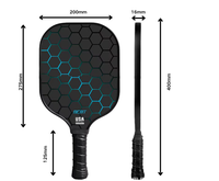 Raquette de pickleball en fibre de verre à succès, design nid d'abeille, personnalisable pour les sports de plein air, planche à kimchi