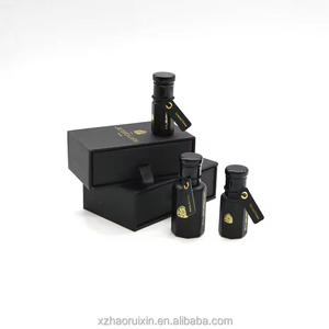 Botella de Perfume de Vidrio Negro para Attar/Oud de 3ml, 6ml, 12ml, Personalizada, con Caja de Empaque, Modelo HRX-0001 Cuadrado HAORIXIN - Product Image 5