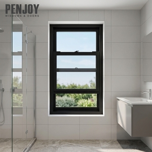 PENJOY Best Seller Fenêtre coulissante verticale moderne en aluminium à double vitrage Low-E, installation facile pour hôtel - Product Image 1