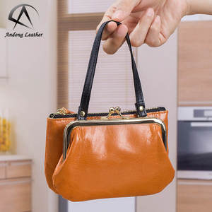 Andong Leather <b>Coin</b> <b>Purse</b> for Women Genuine Cow Leather Ladies Vintage Shoulder Bag Large Capacity Handbag Clutch <b>Purse</b> 2007 - Product Image 3