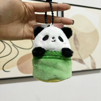 Porte-monnaie mini en peluche animal mignon (Panda, Capybara), Porte-clés, Portefeuille, Porte-monnaie dessin animé Capybara, Pochette pour écouteurs, Sac de rangement