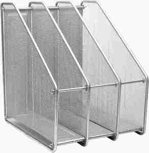 <b>File</b> <b>Organizer</b> for Desk 3 Compartment Metal Desktop <b>File</b> Folder <b>Organizer</b> Wire Mesh Document <b>Organizer</b> - Product Image 5
