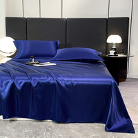 Ensemble de draps en satin 100% de luxe personnalisé Literie pour chambre d'hôtel en taille jumelle