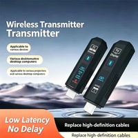 Adaptador de Transmisión de Pantalla 2026, Extensor de Video HDMI de 50M, Transmisor y Receptor Inalámbrico con Pantalla LED para PC, DVD, TV
