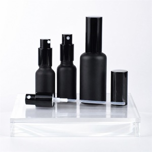 <b>Spray</b> <b>Bottle</b> Set Cosmetic Packaging Empty Matte Black Pump For Perfume Skincare Serum Wholesale Bulk Supplier - Product Image 2