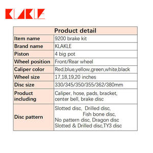 Sistema de Frenos KLAKLE 9200, Pinza de Freno Delantera, Kit de Disco de Rotor de 285*28MM para <span class=keywords><strong>Smart</strong></span> 451 Alloys - Product Image 4