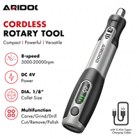 Mini-outil rotatif sans fil 8 vitesses, perceuse stylo, meuleuse sans fil alimentée par batterie, outil de finition pour impression 3D avec écran LED